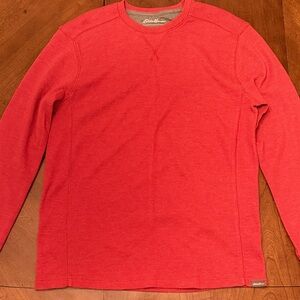Eddie Bauer Red Waffled Long Sleeve (Size L)
